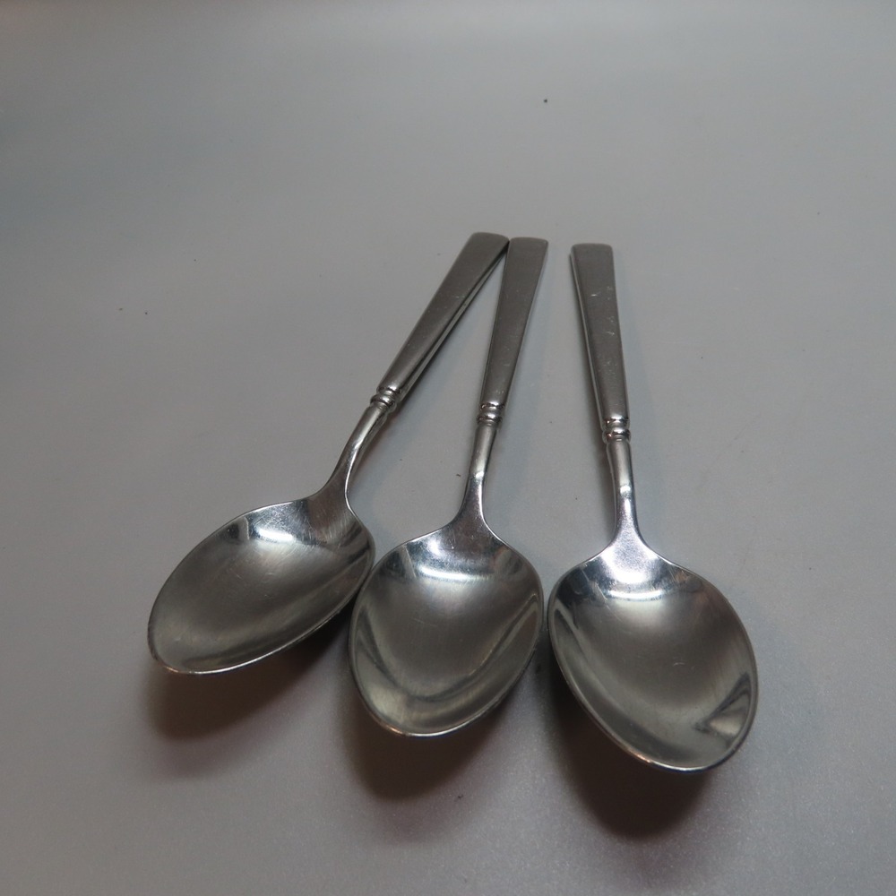 Oneida Cube EASTON‎ Stainless Teaspoon Set of 3 Flatware 6"